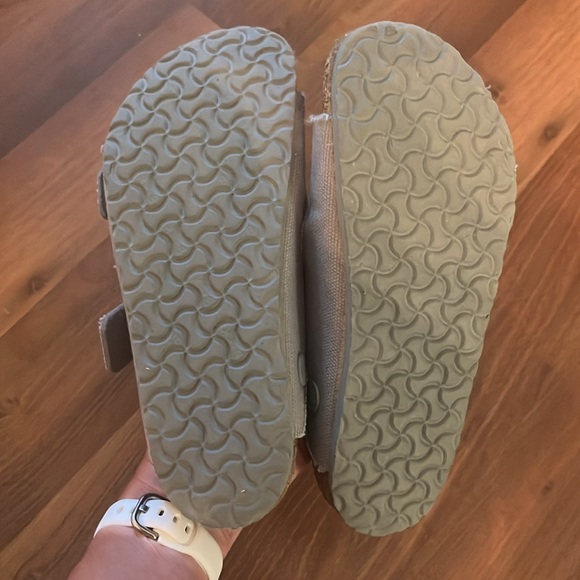 Birkenstock Kids' Arizona Canvas Slide Sandal Size 33 - Picture 6 of 6